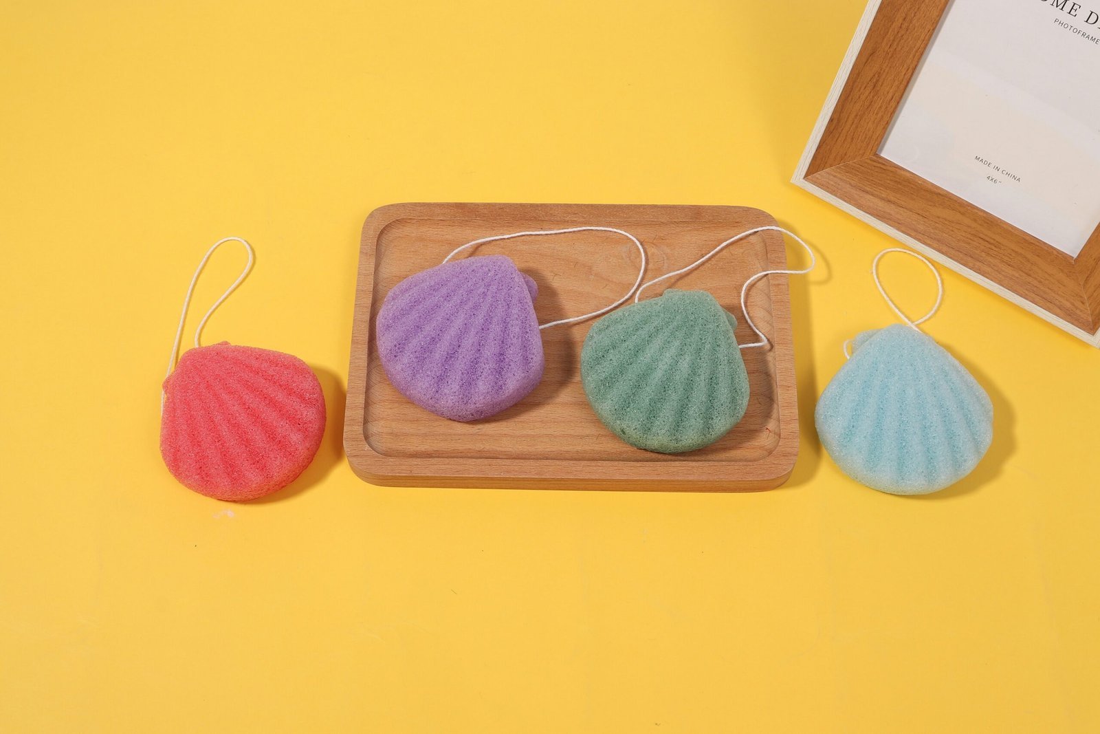 a group of yarn on a table